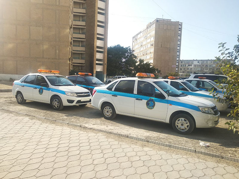 Автомобили охранного агентства Темир Кузет